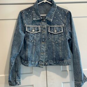DENIM BLING JACKET